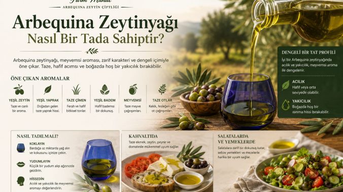 Arbequina Zeytinyağı Nasıl Bir Tada Sahiptir?